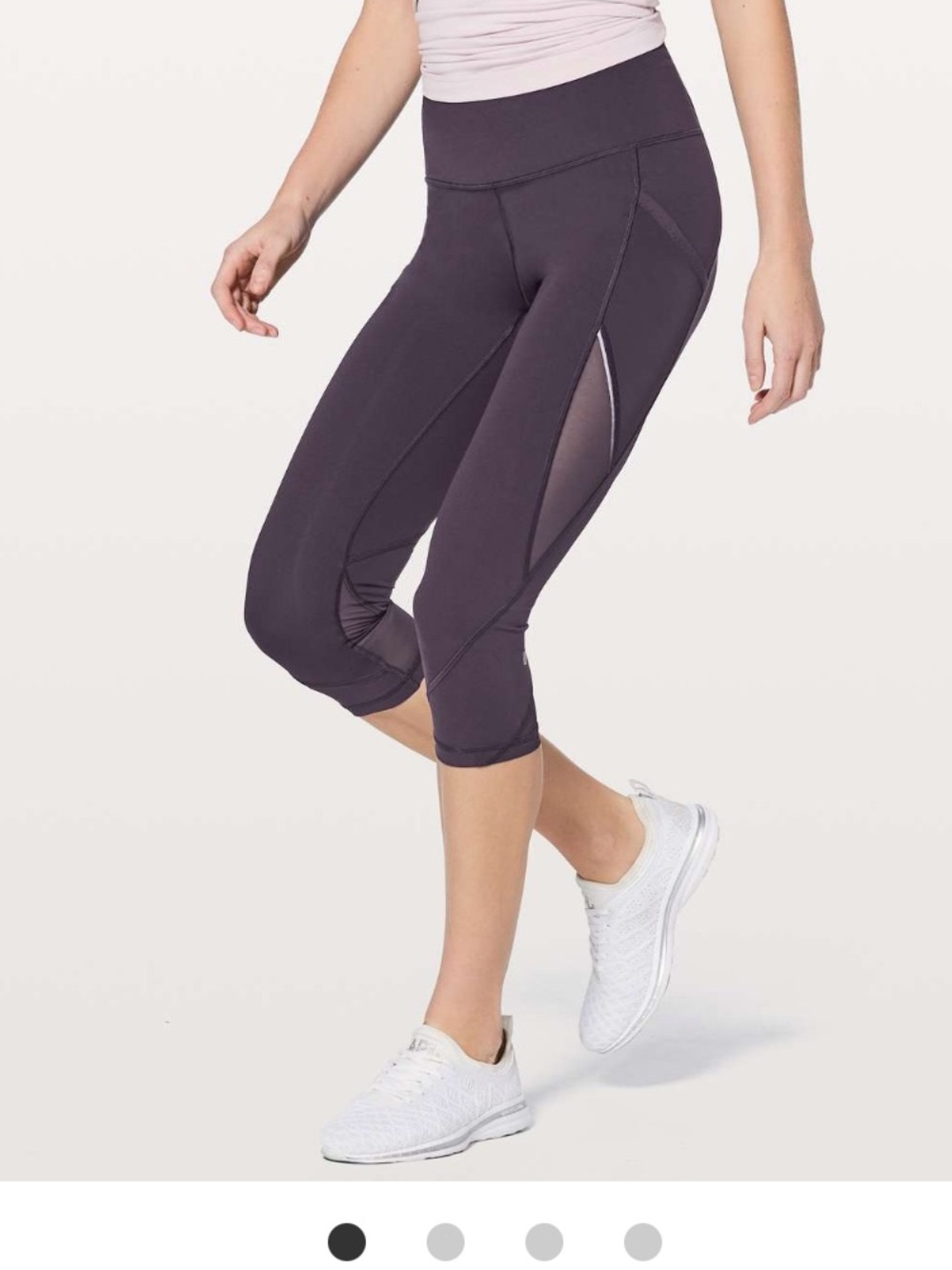 Lululemon purple plum fast as light crop leggings 19” 8
